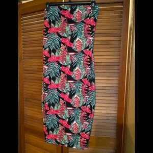 Multi Printed Pattern Tube Dress